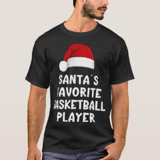 Weihnachts-Weihnachtsmann's Lieblings-Basketball-S T-Shirt