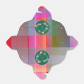 Weihnachts-Weihnachtsmann's Rentier-Karierte Gefäl Geschenkschachtel (Ungefaltet)