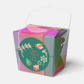 Weihnachts-Weihnachtsmann's Rentier-Karierte Gefäl Geschenkschachtel (Vorderseite)