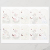 Weihnachts-Weihnachtsmarken ausgeschnitten (Rückseite)