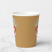 Weihnachts-Weihnachtsmarkt-Gold-Papier-Cups Pappbecher (Links)