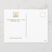 Weihnachts-Weihnachtsmarkt-Musiker Postkarte (Rückseite)