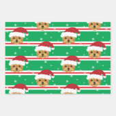 Weihnachts Weihnachtsmarkt Yorkshire Terrier Dog S Geschenkpapier Set (Vorderseite 3)