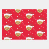 Weihnachts Weihnachtsmarkt Yorkshire Terrier Dog S Geschenkpapier Set (Vorderseite 2)