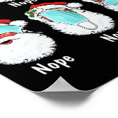 Weihnachts-Weihnachtsmaske: Falsche Quarantäne Poster (Ecke)