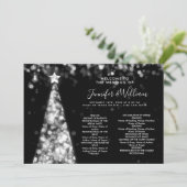 Weihnachts-Weihnachtsmenü Einladung (Stehend Vorderseite)