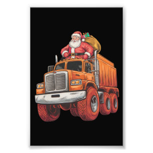 Weihnachts Weihnachtsmonster Truck Weihnachten Wei Fotodruck
