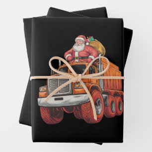 Weihnachts Weihnachtsmonster Truck Weihnachten Wei Geschenkpapier Set