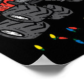 Weihnachts Weihnachtsmonster Truck Xmas Jungs Kind Poster (Ecke)