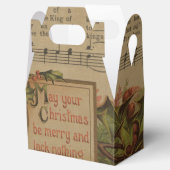 Weihnachts-Weihnachtsmusikblatt Feiertag Geschenkschachtel (Geöffnet)