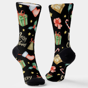 Weihnachts-Weihnachtsmuster Candy Canes, Strümpfe Socken