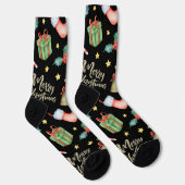 Weihnachts-Weihnachtsmuster Candy Canes, Strümpfe Socken (Rechts)