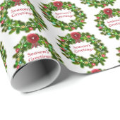 Weihnachts-Weihnachtsmuster Geschenkpapier (Rolleneckpunkt)