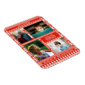 Weihnachts-Weihnachtsmuster Großeltern Foto Magnet (Rechte Seite)