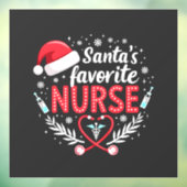 Weihnachts-Weihnachtsnachtsnachtsernährung des Wei Fensteraufkleber (Blatt 3)