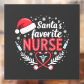 Weihnachts-Weihnachtsnachtsnachtsernährung des Wei Fensteraufkleber (Blatt 2)