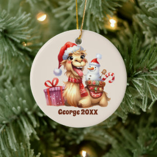 Weihnachts-Weihnachtsnachtsnachtsnachtsnachtsanfan Keramik Ornament