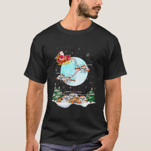 Weihnachts-Weihnachtspiloten des Helikopters Reind T-Shirt