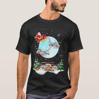 Weihnachts-Weihnachtspiloten des Helikopters Reind T-Shirt