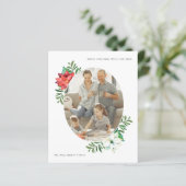 Weihnachts-Weihnachtsrahmen für Poinsettia Blume (Stehend Vorderseite)