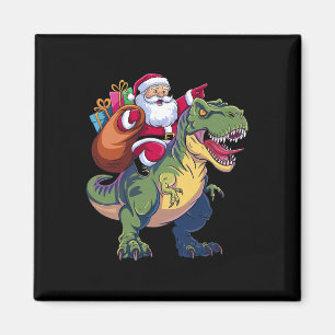 Weihnachts Weihnachtsriding Dinosaur T-rex Jungs K Magnet