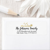 Weihnachts-Weihnachtsrückgabe-Etikett (Insitu)