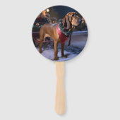 Weihnachts-Weihnachtssaison Fächer (Rückseite)