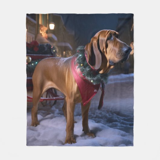 Weihnachts-Weihnachtssaison Fleecedecke (Vorderseite)