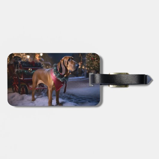 Weihnachts-Weihnachtssaison Gepäckanhänger (Rückseite horizontal)
