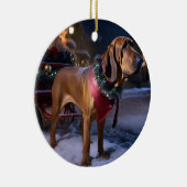 Weihnachts-Weihnachtssaison Keramik Ornament (Rechts)