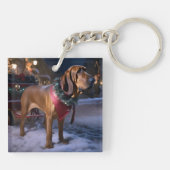 Weihnachts-Weihnachtssaison Schlüsselanhänger (Rückseite)