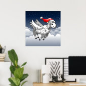 Weihnachts-Weihnachtsschaf Poster (Heimbüro)