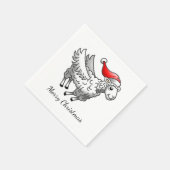 Weihnachts-Weihnachtsschaf Serviette (Ecke)