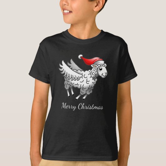 Weihnachts-Weihnachtsschaf T-Shirt (Vorderseite)