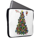 Weihnachts-Weihnachtsschläfchen, 15 Zoll, Santa Laptopschutzhülle (Vorne Rechts)