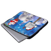 Weihnachts-Weihnachtsschläfchen, 15 Zoll, Santa Laptopschutzhülle (Vorne Knopf)