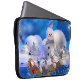 Weihnachts-Weihnachtsschläfchen, 15 Zoll, Santa Laptopschutzhülle (Vorne Rechts)