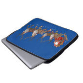 Weihnachts-Weihnachtsschläfchen, 15 Zoll, Santa Laptopschutzhülle (Vorne Knopf)