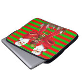 Weihnachts-Weihnachtsschläfchen, 15 Zoll, Santa Laptopschutzhülle (Vorne Knopf)