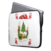 Weihnachts-Weihnachtsschläfchen, 15 Zoll, Santa Laptopschutzhülle (Vorderseite Links)