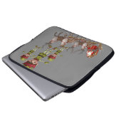Weihnachts-Weihnachtsschläfchen, 15 Zoll, Santa Laptopschutzhülle (Vorne Knopf)