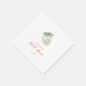 Weihnachts-Weihnachtsschmuck-Brautparty Serviette (Ecke)