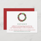 Weihnachts-Weihnachtsschmuck - Details Einladung (Vorne/Hinten)