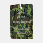 Weihnachts-Weihnachtsschmuck Ehrenpreis serviert Ornament Aus Metall (Vorderseite links)