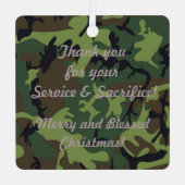 Weihnachts-Weihnachtsschmuck Ehrenpreis serviert Ornament Aus Metall (Vorderseite)