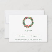 Weihnachts-Weihnachtsschmuck freundlich antworten Einladung (Vorderseite)