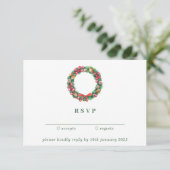 Weihnachts-Weihnachtsschmuck freundlich antworten Einladung (Stehend Vorderseite)