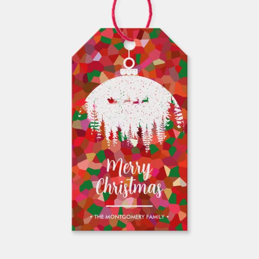 Weihnachts-Weihnachtsschmuck Geschenkanhänger (Vorderseite)