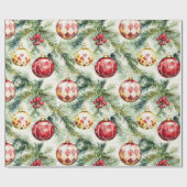 Weihnachts-Weihnachtsschmuck Geschenkpapier (Flach)