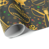 Weihnachts-Weihnachtsschmuck Hintergrund Muster Geschenkpapier (Rolleneckpunkt)